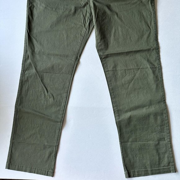 English Laundry Chino Men's Slimmer Straight Leg Pants 40 x 32 Olive Green - Picture 2 of 15